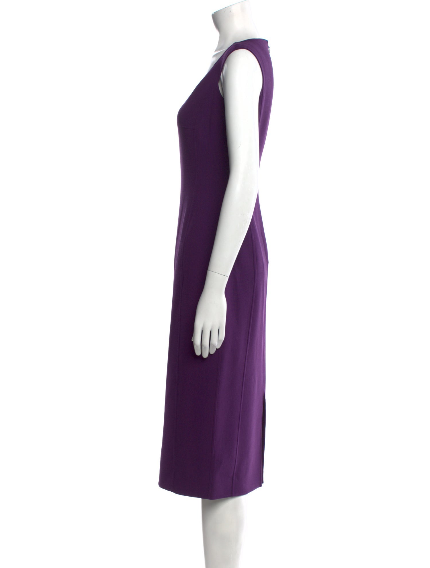 Michael Kors Scoop Neck Midi Length Dress